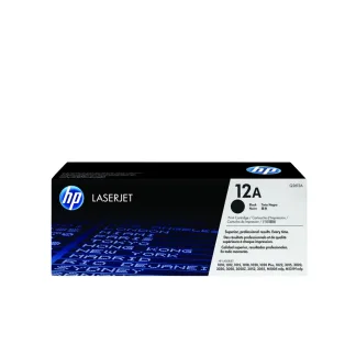 HP 12A 黑色原廠 LaserJet 碳粉匣