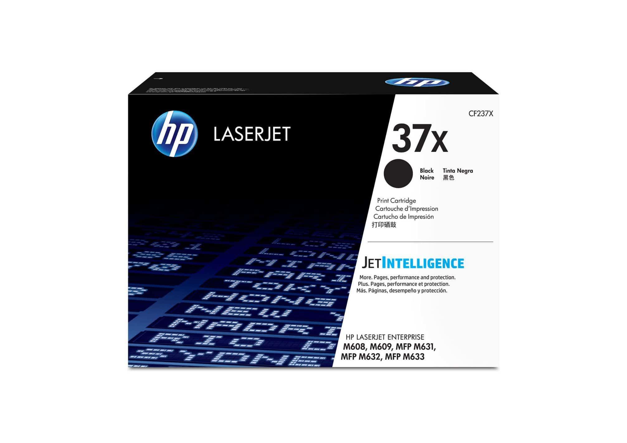 HP 37X 高容量黑色原廠 LaserJet 碳粉匣