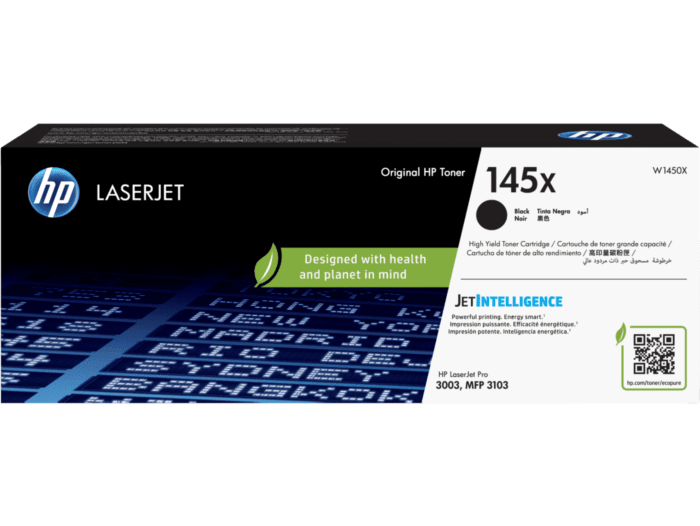 HP 145X LaserJet 高打印量黑色原廠碳粉匣