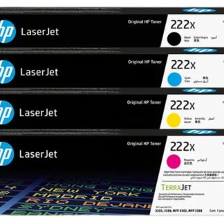 HP 222X 高打印量彩色原廠 LaserJet 碳粉盒