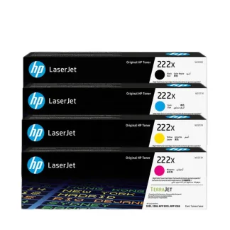 HP 222X 高打印量彩色原廠 LaserJet 碳粉盒