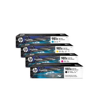 HP 981X 高打印量彩色原廠 PageWide 墨盒