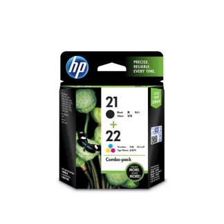 HP 21黑色/22三色 套裝 原廠墨盒